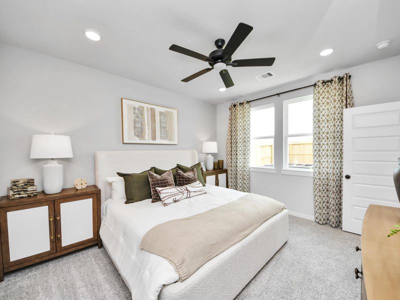 Furnished interior in a model home at Robins Landing in Houston (Image 33). Furnished interior in a model home at Robins Landing in Houston (Image 33).