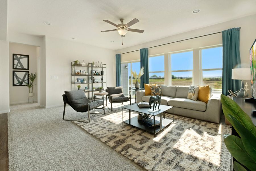 Furnished interior in a model home at Lochbuie Station in Lochbuie (Image 10). Furnished interior in a model home at Lochbuie Station in Lochbuie (Image 10).