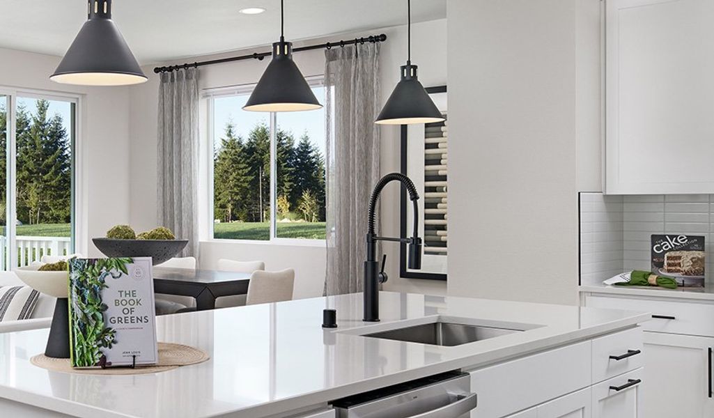 Furnished interior in a model home at Meadowbrook Park in Colorado Springs (Image 6).