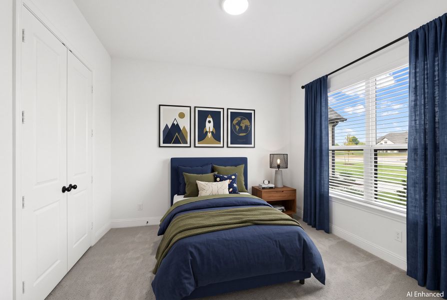 Furnished interior in a model home at Panther Trail in Van Alstyne (Image 31).