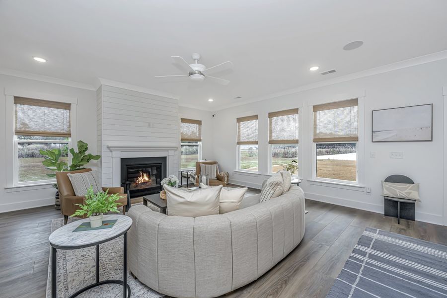 Furnished interior in a model home at Timothy Lakes in Ridgeville (Image 8).