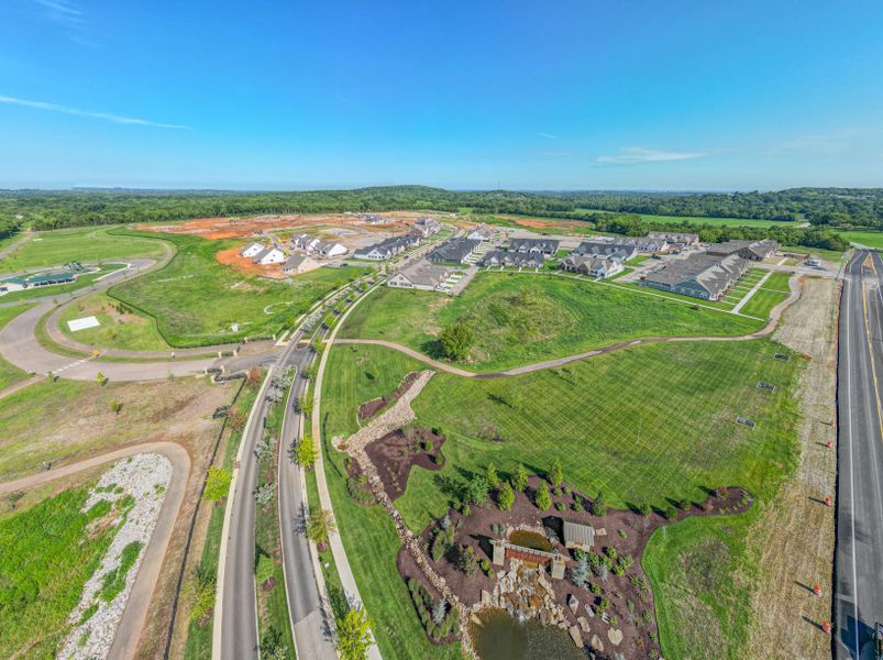 Aerial view of the The Preserve at Belle Pointe community in Lebanon, TN, showing layout and nearby surroundings (Image 12).