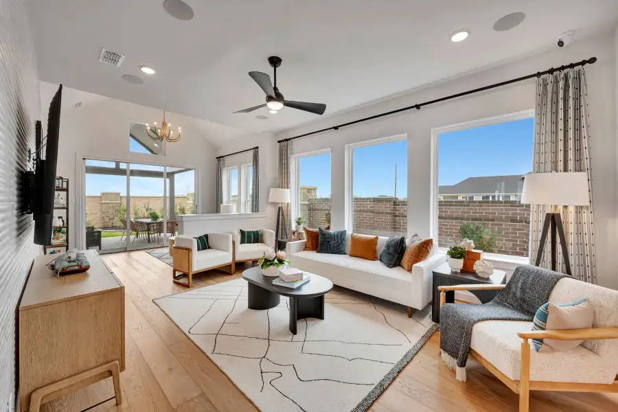 Furnished interior in a model home at Sienna 40' Homesites in Missouri City (Image 10).