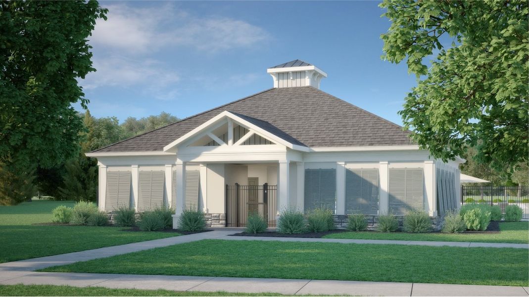 Front exterior of a home in the Geneva: Hanover Collection community, located in Fuquay Varina, NC (Image 6). Front exterior of a home in the Geneva: Hanover Collection community, located in Fuquay Varina, NC (Image 6).