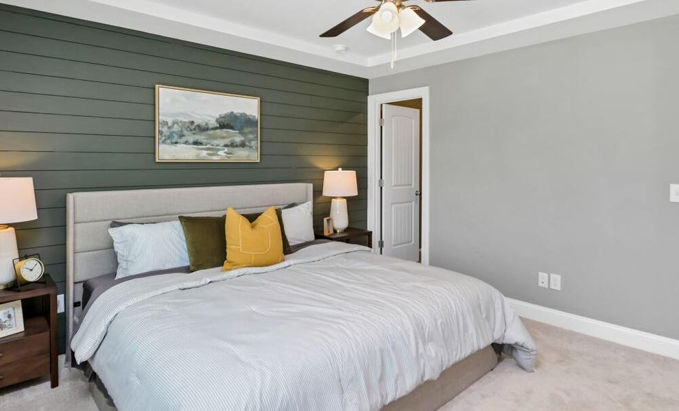 Furnished interior in a model home at Lauren Park Townhomes in Lexington (Image 6).