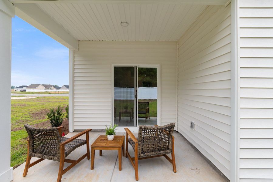 Furnished interior in a model home at Summerville in Darlington (Image 3).