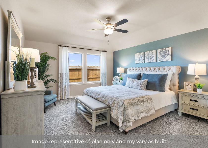 Furnished interior in a model home at Ranch View in Corpus Christi (Image 14).