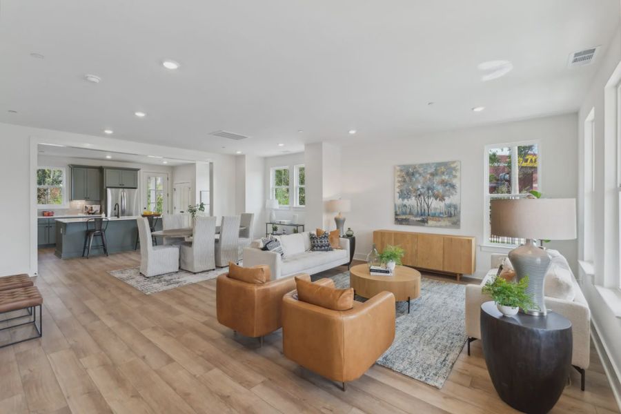 Furnished interior in a model home at Nearwater Place in Hendersonville (Image 4). Furnished interior in a model home at Nearwater Place in Hendersonville (Image 4).