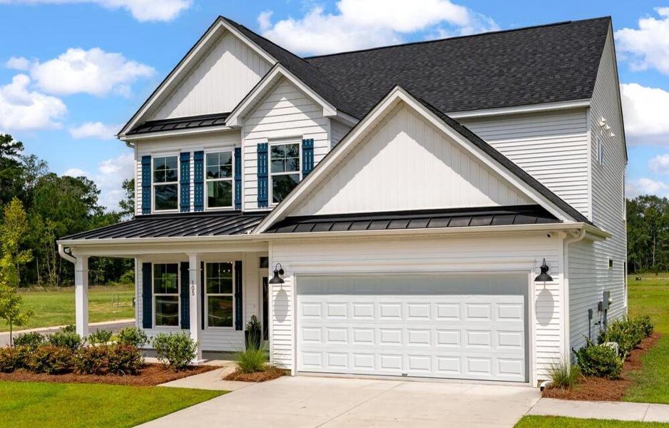 Front exterior of a home in the Parker's Preserve community, located in Ridgeville, SC (Image 3).