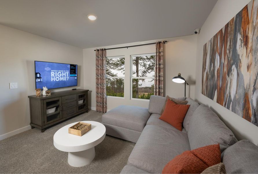 Furnished interior in a model home at Chatham Forest in Duncan (Image 6).