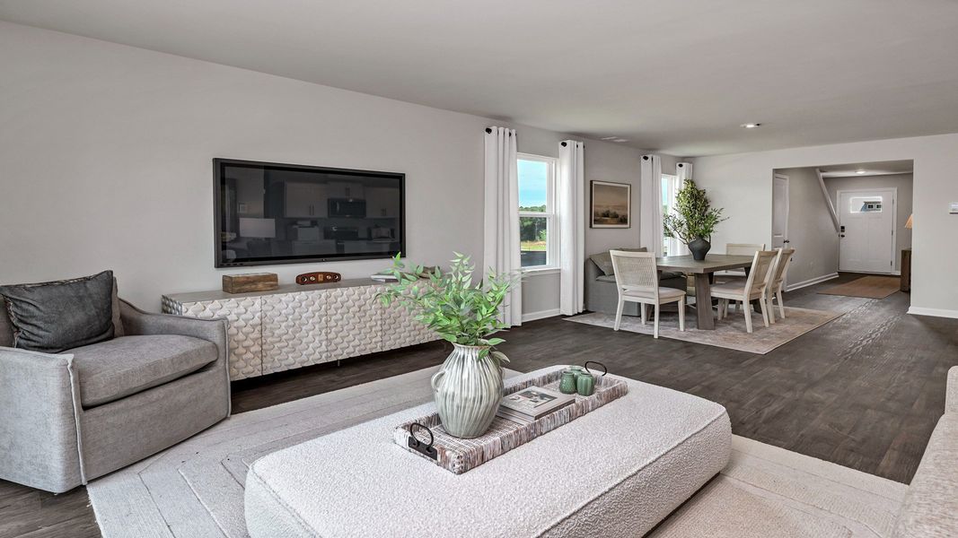 Furnished interior in a model home at Ferry Grove in Lexington (Image 24).