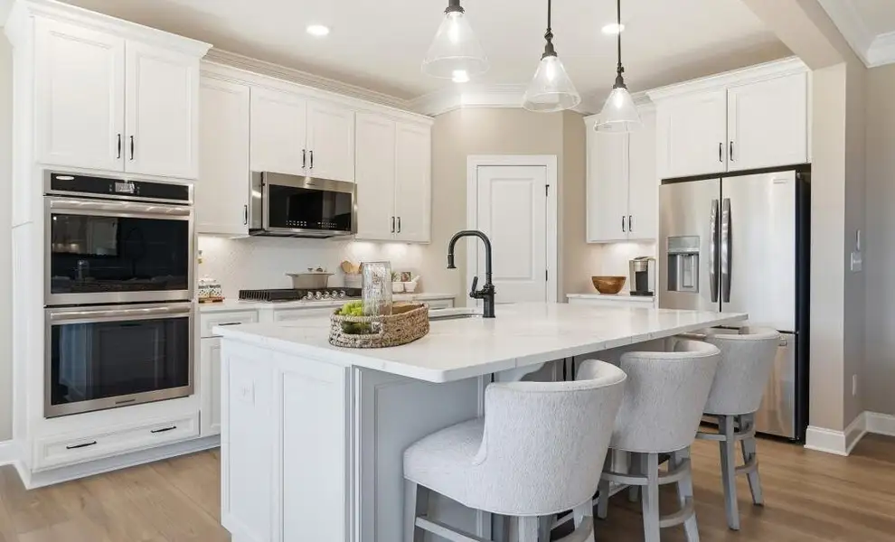 Furnished interior in a model home at Founders Landing | 55+ Community in Gastonia (Image 7).