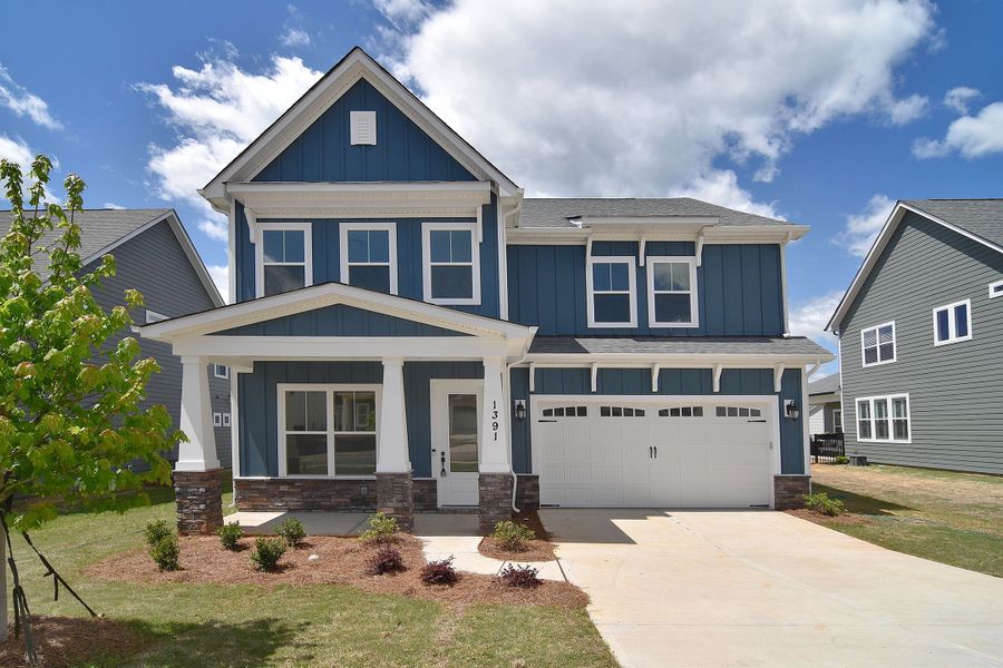 Front exterior of a home in the Wildbrook community, located in Denver, NC (Image 7). Front exterior of a home in the Wildbrook community, located in Denver, NC (Image 7).