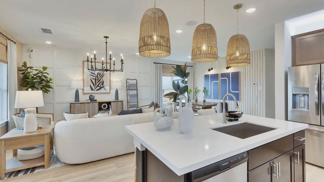 Furnished interior in a model home at Calumet in Jarrell (Image 9).