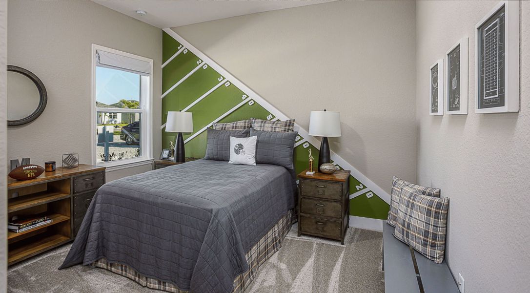 Furnished interior in a model home at Woodland Ranch in Lake Wales (Image 6). Furnished interior in a model home at Woodland Ranch in Lake Wales (Image 6).