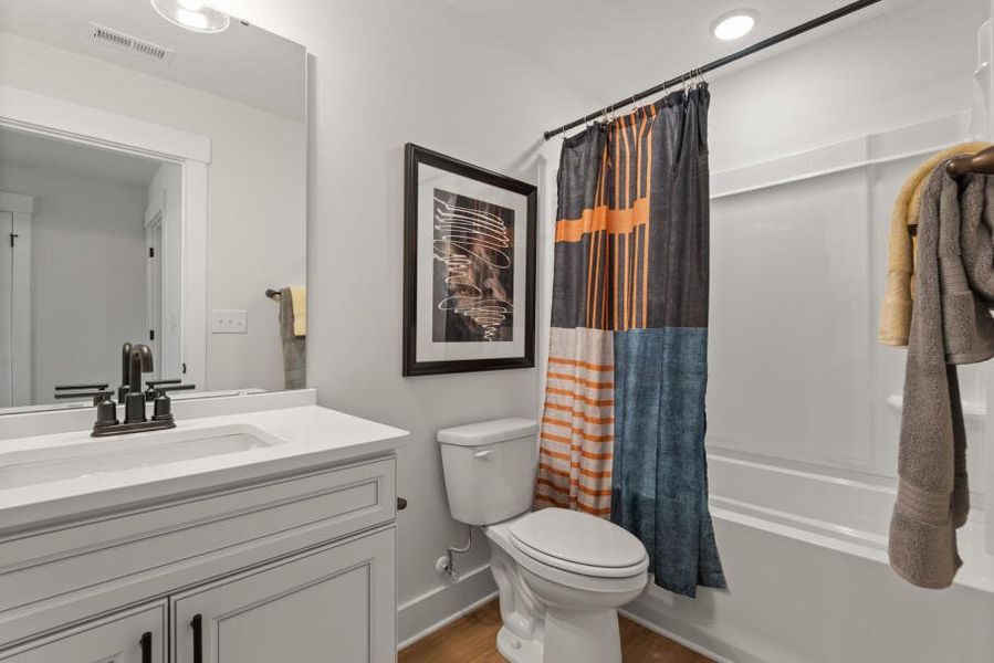 Furnished interior in a model home at Fiddler's Ridge in Advance (Image 42).