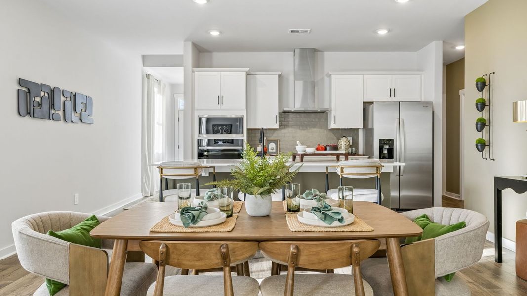 Furnished interior in a model home at Reserve at Hickory Ridge in Columbia (Image 79).