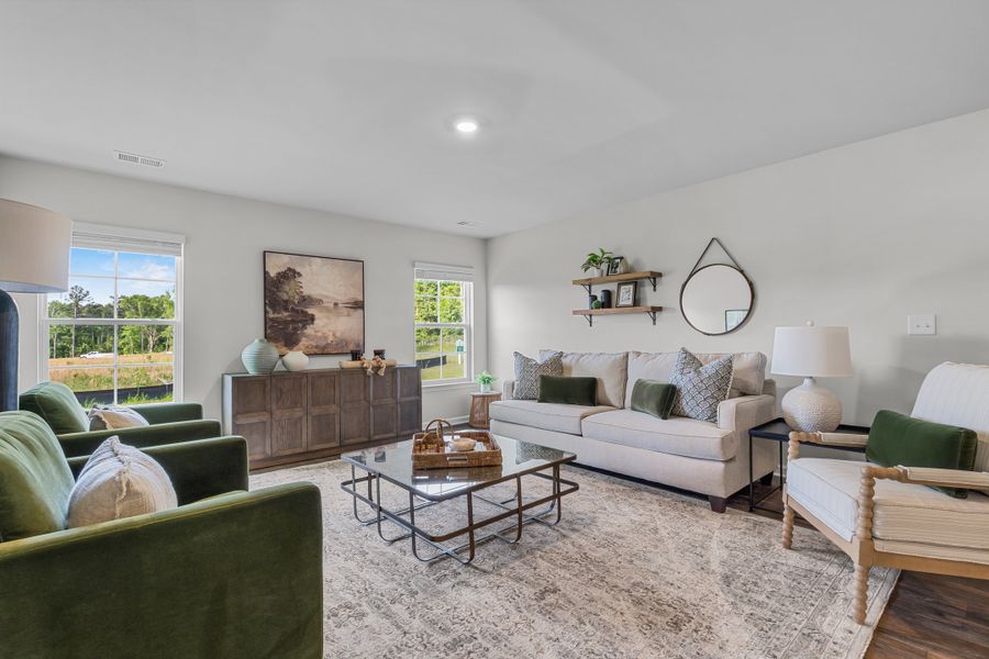 Furnished interior in a model home at Reserve at Mill Creek in Columbia (Image 9).