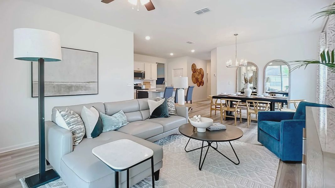 Furnished interior in a model home at Panther Creek in Jacksonville (Image 42).