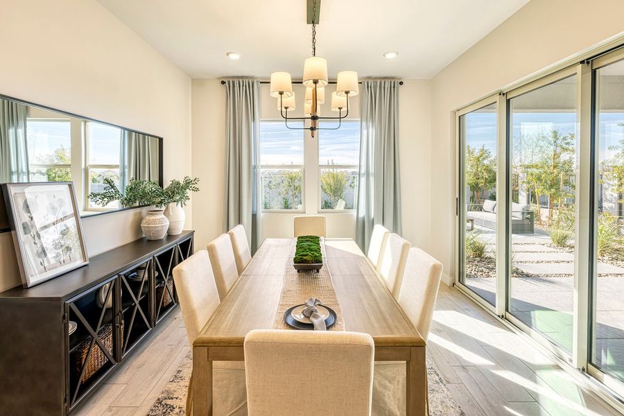 Furnished interior in a model home at Terraza in San Tan Valley (Image 6).