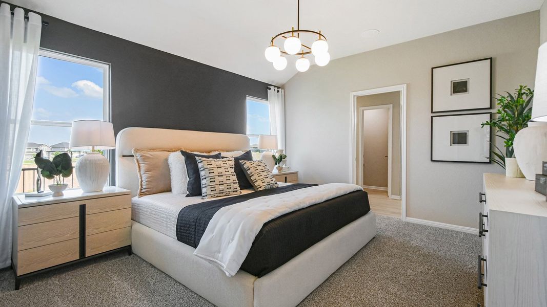 Furnished interior in a model home at Carillon in Manor (Image 48). Furnished interior in a model home at Carillon in Manor (Image 48).