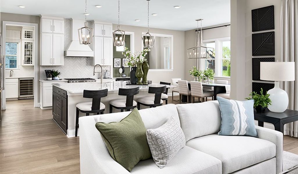 Furnished interior in a model home at August Park in Spring Hill (Image 10).