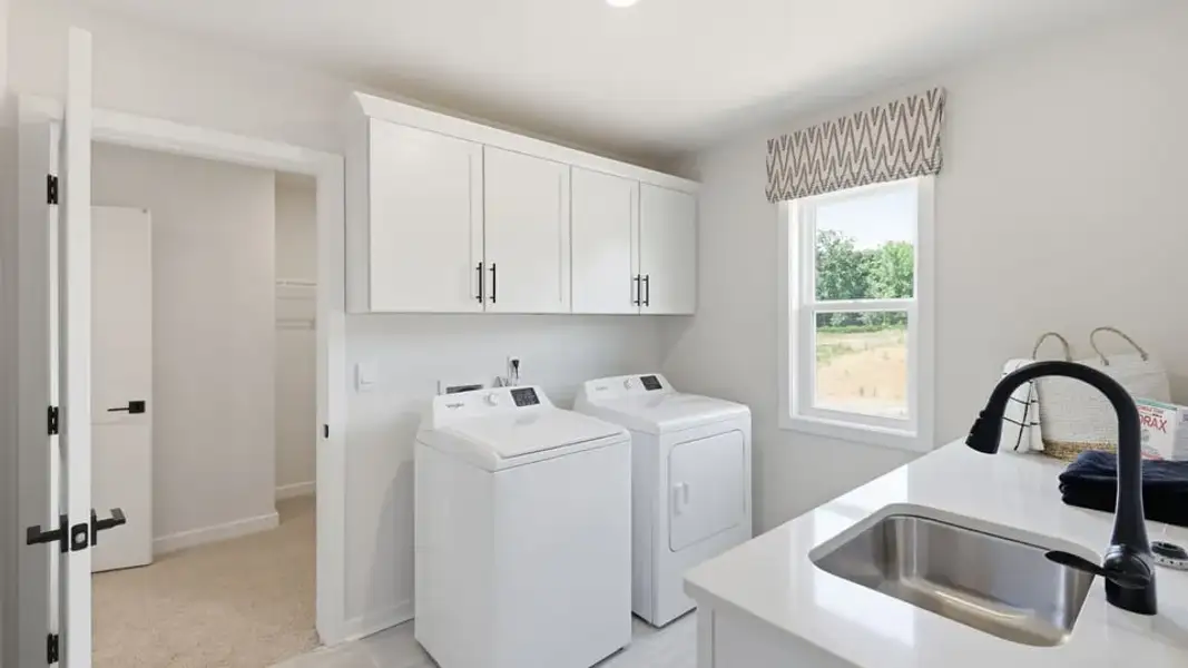 Furnished interior in a model home at Spring Ridge Reserve in Anderson (Image 41).