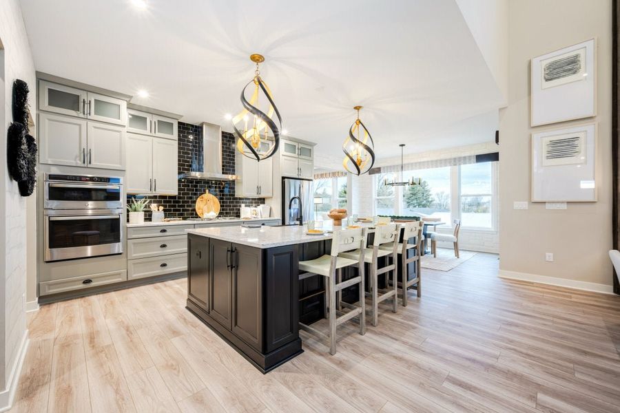 Furnished interior in a model home at Hidden Fields in Hoschton (Image 17).