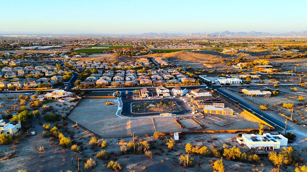 Aerial view of the Prada community in Phoenix, AZ, showing layout and nearby surroundings (Image 14).