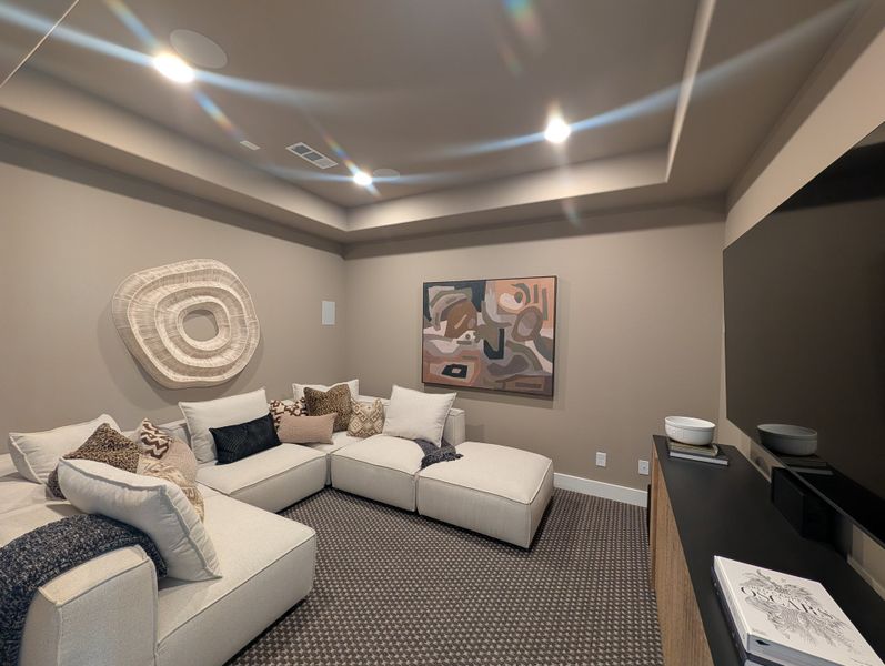 Furnished interior in a model home at Ramble 60s in Celina (Image 19).