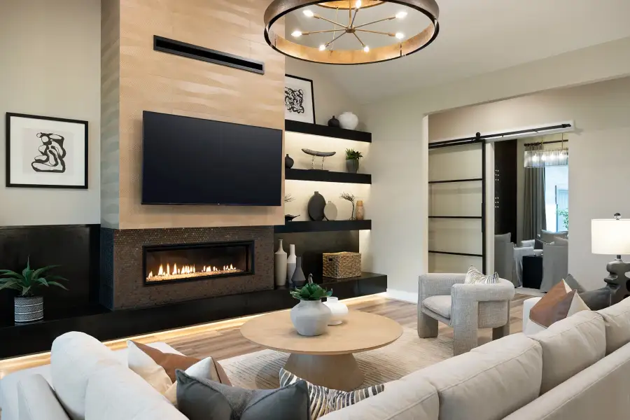 Furnished interior in a model home at Westridge in New Braunfels (Image 2). Furnished interior in a model home at Westridge in New Braunfels (Image 2).
