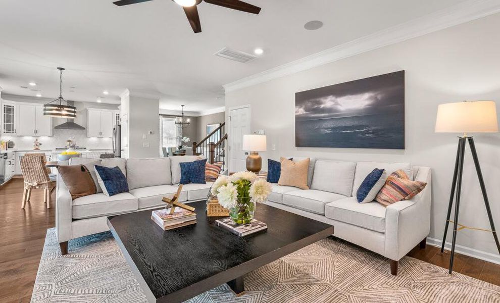 Furnished interior in a model home at Black Forest Pointe in Benson (Image 7).