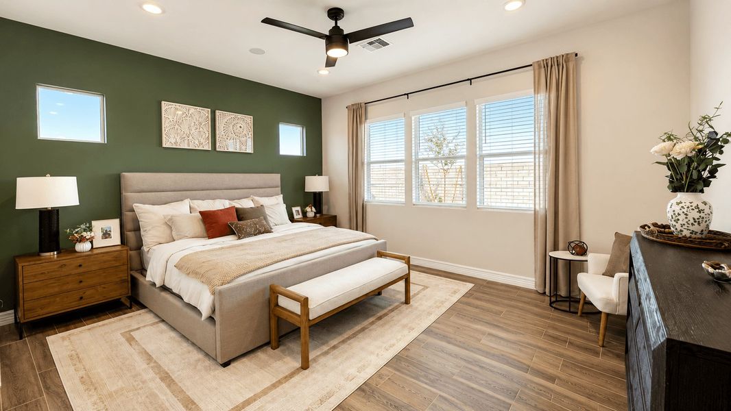 Furnished interior in a model home at Alta Vida at Westpark in Buckeye (Image 6).