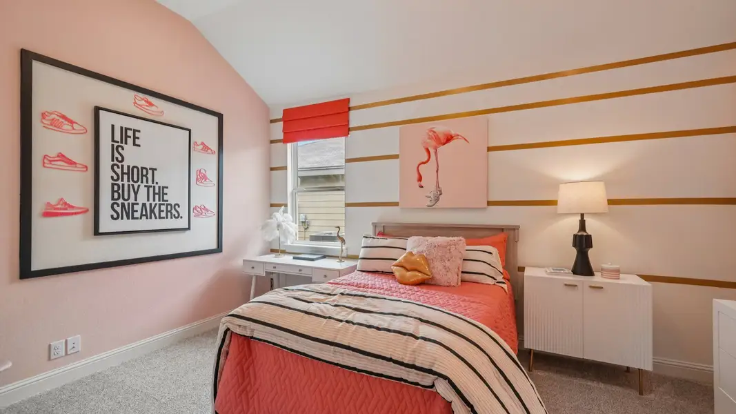 Secondary bedroom of the Juniper plan with bright natural light and comfortable layout Secondary bedroom of the Juniper plan with bright natural light and comfortable layout