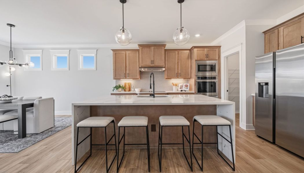 Furnished interior in a model home at Garland Meadows in Cartersville (Image 40).