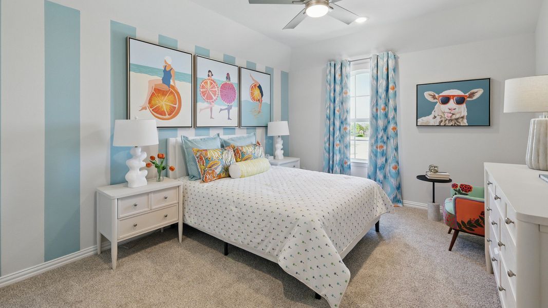 Furnished interior in a model home at Westside Preserve Premier in Midlothian (Image 28).