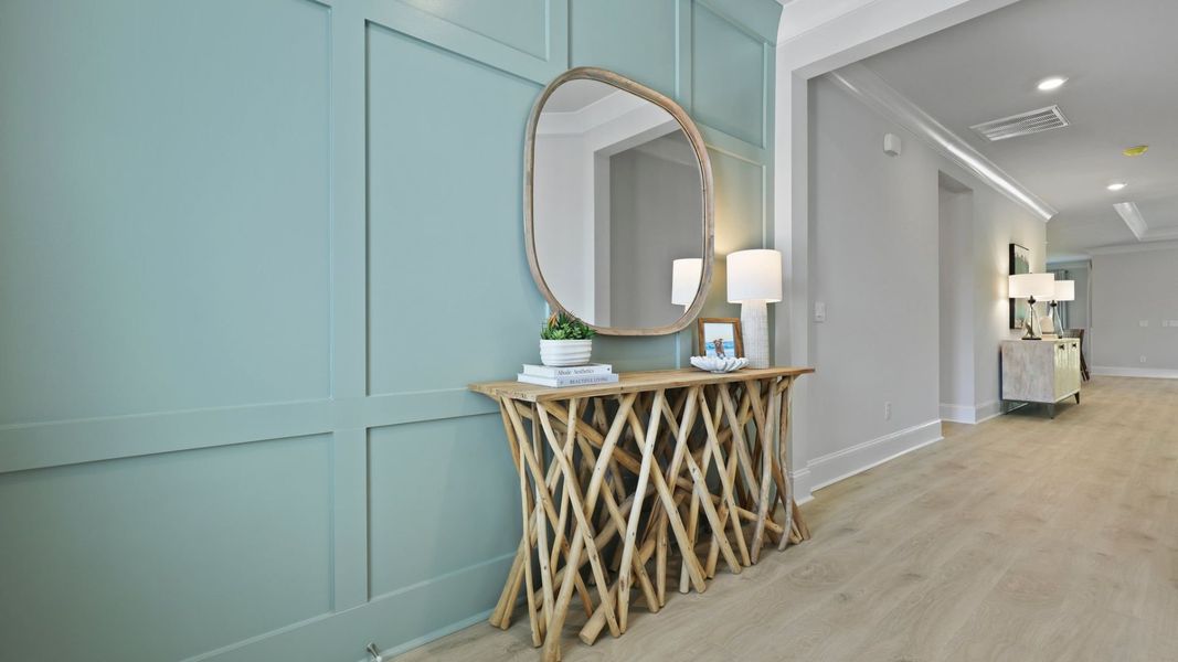 Furnished interior in a model home at Berkeley Bay in Ridgeville (Image 22).