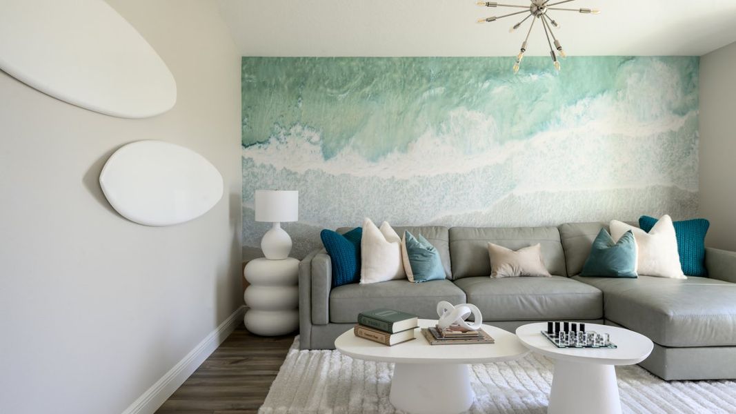 Furnished interior in a model home at Pasadena Landing in Wesley Chapel (Image 8). Furnished interior in a model home at Pasadena Landing in Wesley Chapel (Image 8).