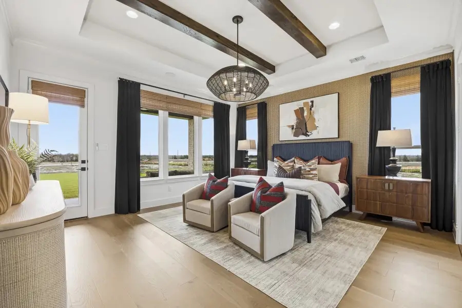 Furnished interior in a model home at Ridge Pointe Estates in McLendon-Chisholm (Image 9).