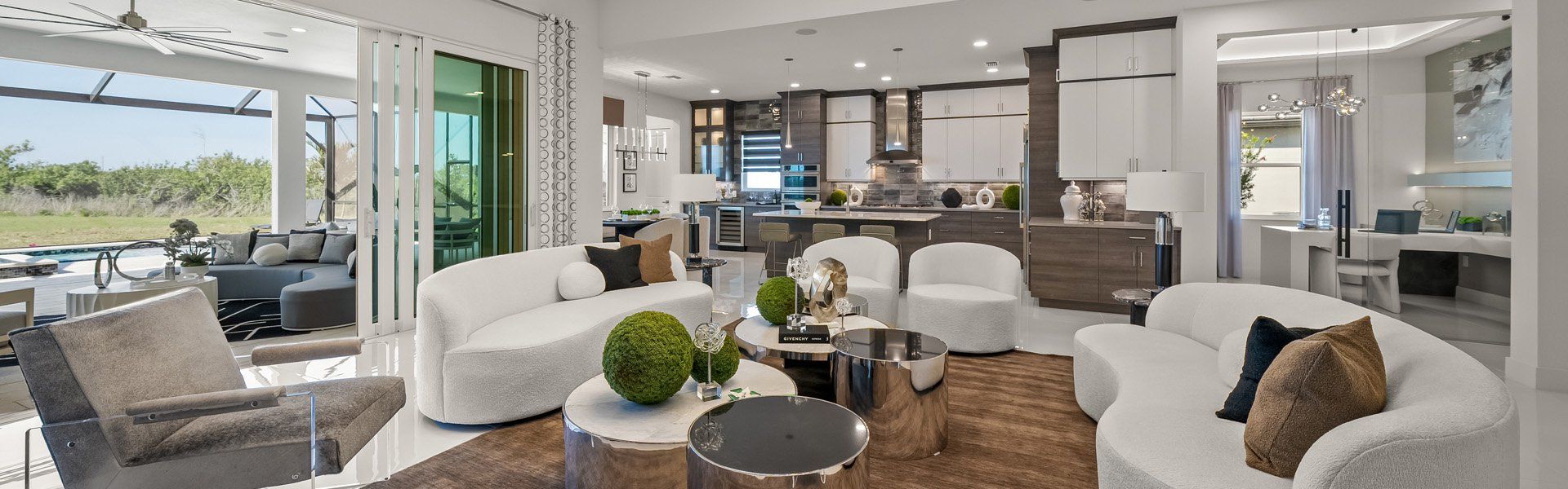 Furnished interior in a model home at Palmera at Wellen Park in Venice (Image 10).