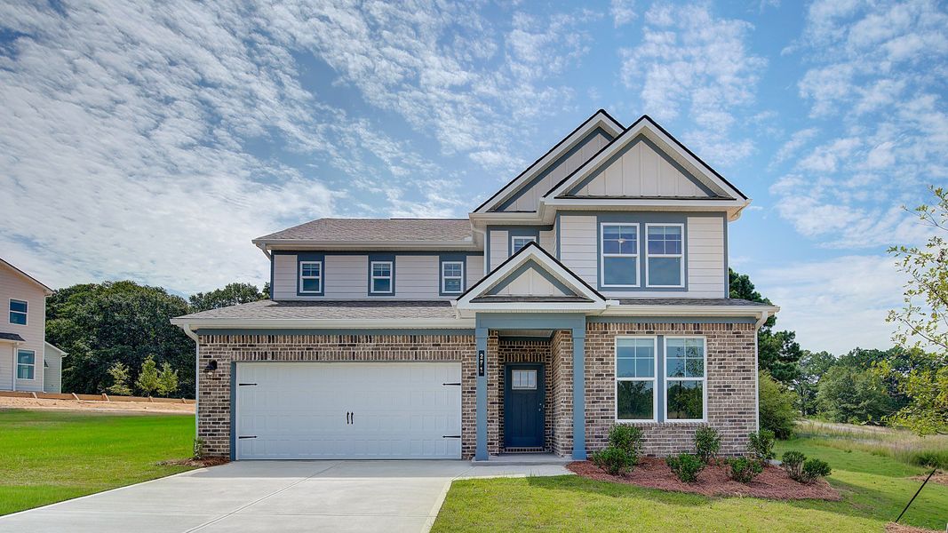 Front exterior of a home in the Abbotts Crossing community, located in Conyers, GA (Image 9).