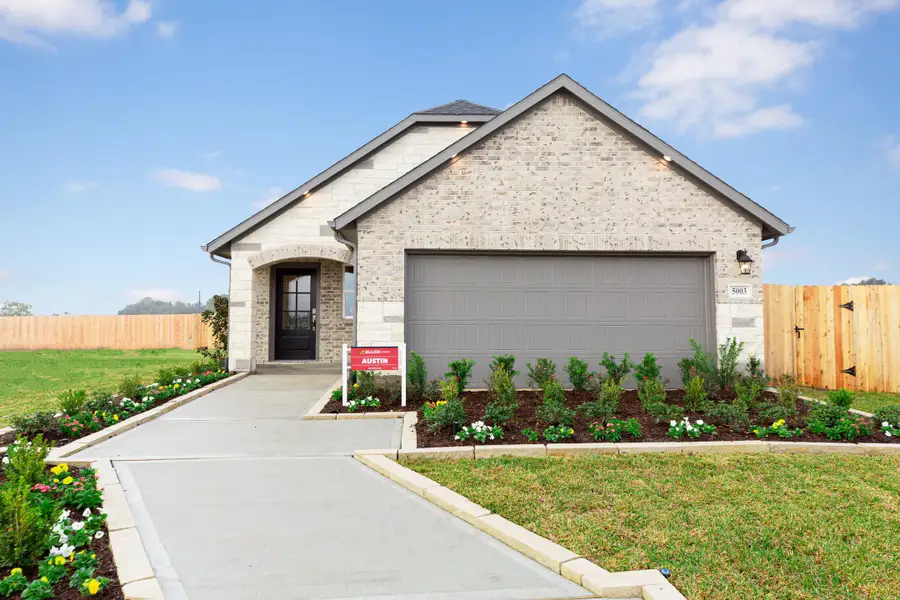 Front exterior of a home in the Laurel Landing: Founders Collection community, located in Alvin, TX (Image 2). Front exterior of a home in the Laurel Landing: Founders Collection community, located in Alvin, TX (Image 2).