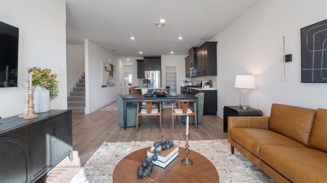 Furnished interior in a model home at Waterbend in Euless (Image 5).