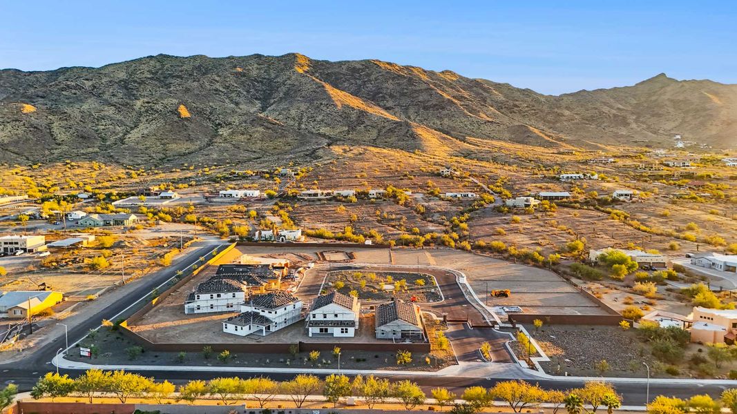 Aerial view of the Prada community in Phoenix, AZ, showing layout and nearby surroundings (Image 18).