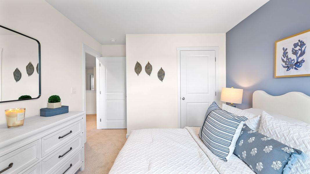 Furnished interior in a model home at Belcourt Landing in Cleveland (Image 18).