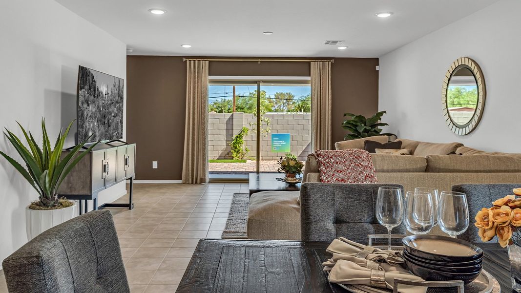 Furnished interior in a model home at Senita Crossing in Tucson (Image 26).
