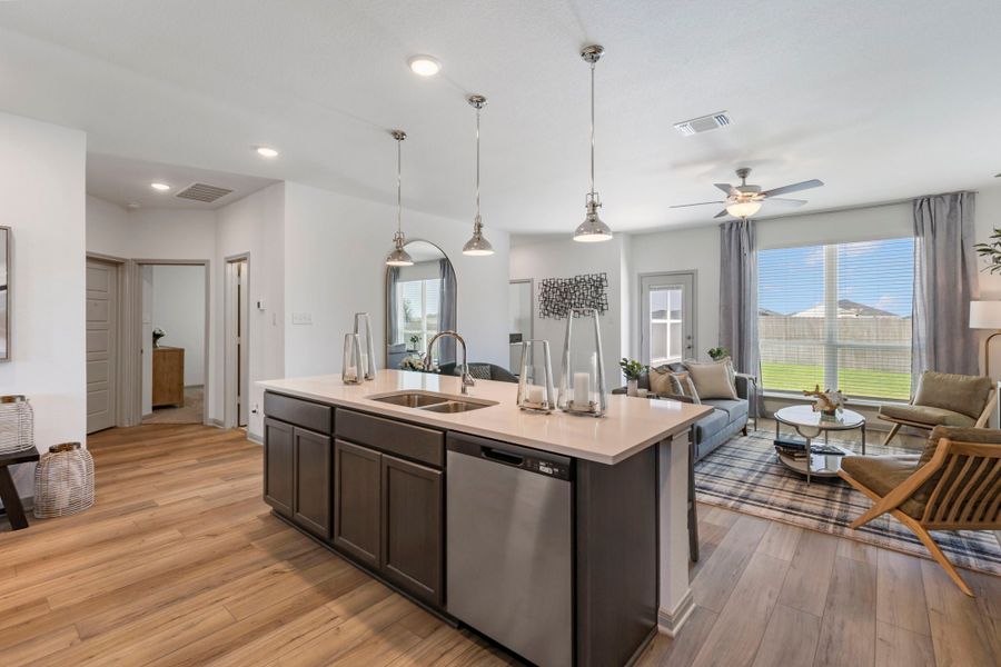 Furnished interior in a model home at Eastern Wells in Jarrell (Image 21). Furnished interior in a model home at Eastern Wells in Jarrell (Image 21).