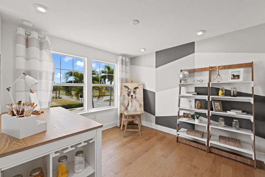 Furnished interior in a model home at Arboretum in Naples (Image 13).