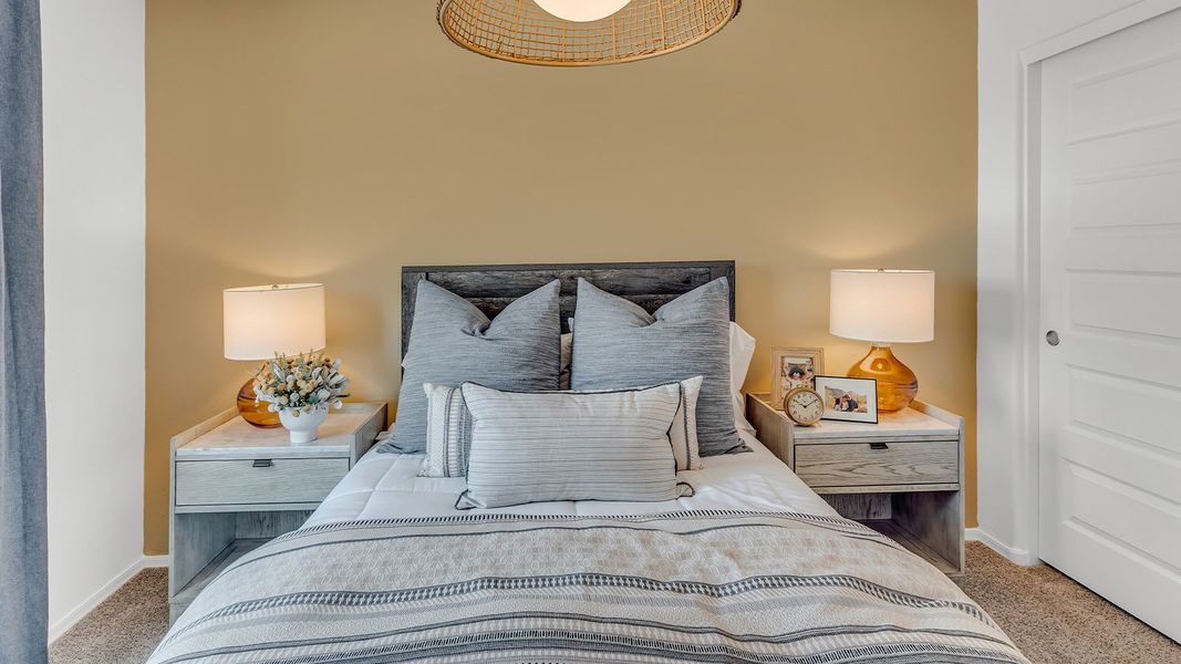 Furnished interior in a model home at Coronet at Gladden Farms in Marana (Image 84).