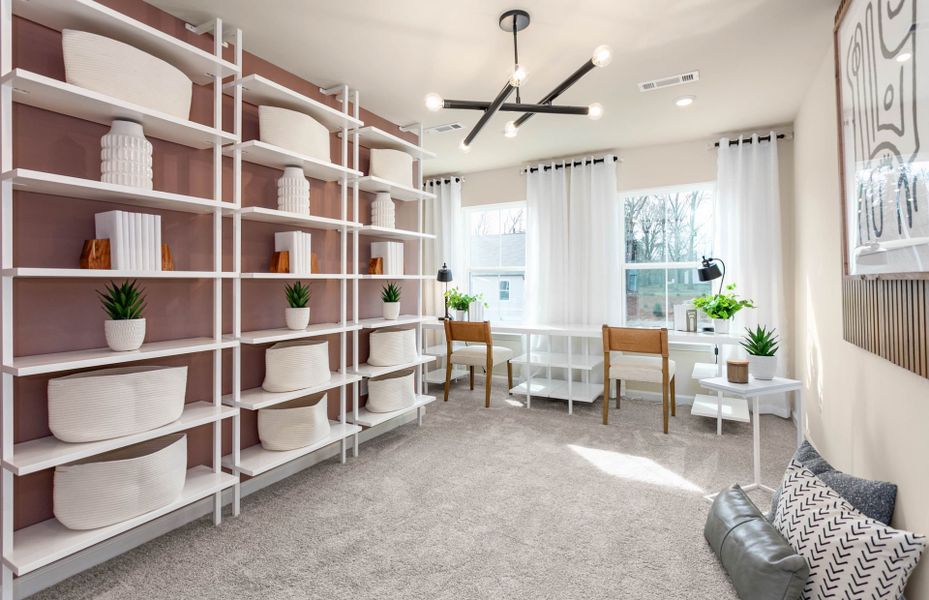 Furnished interior in a model home at Danbury in Winston-Salem (Image 4). Furnished interior in a model home at Danbury in Winston-Salem (Image 4).